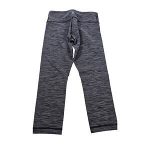 Lululemon Wunder Under Cropped Pant Coco Pique Black White Leggings Women’s 4